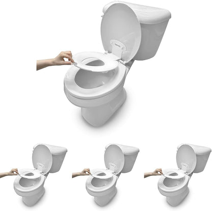 ity Flip & Sit Potty Seat (White) – Easy to Set Up & Remove Potty Training Seat That Attaches to Adult Toilet Seat