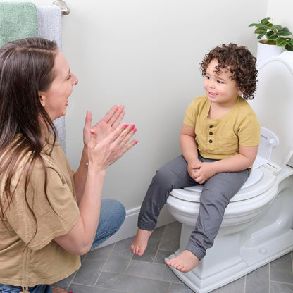 ity Flip & Sit Potty Seat (White) – Easy to Set Up & Remove Potty Training Seat That Attaches to Adult Toilet Seat