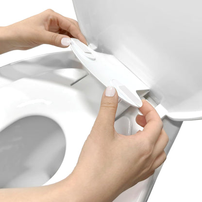 ity Flip & Sit Potty Seat (White) – Easy to Set Up & Remove Potty Training Seat That Attaches to Adult Toilet Seat