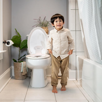 ity Flip & Sit Potty Seat (White) – Easy to Set Up & Remove Potty Training Seat That Attaches to Adult Toilet Seat