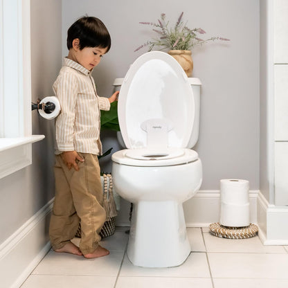 ity Flip & Sit Potty Seat (White) – Easy to Set Up & Remove Potty Training Seat That Attaches to Adult Toilet Seat