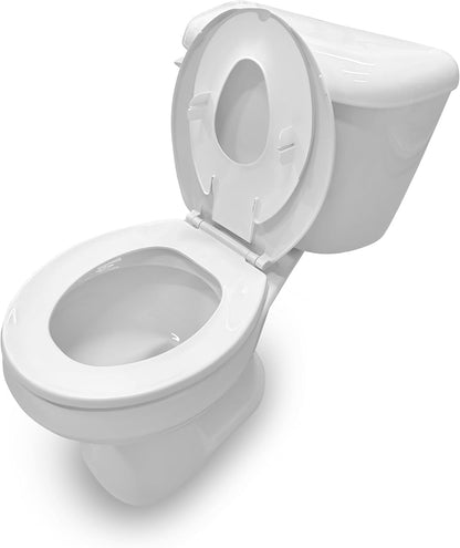 ity Flip & Sit Potty Seat (White) – Easy to Set Up & Remove Potty Training Seat That Attaches to Adult Toilet Seat