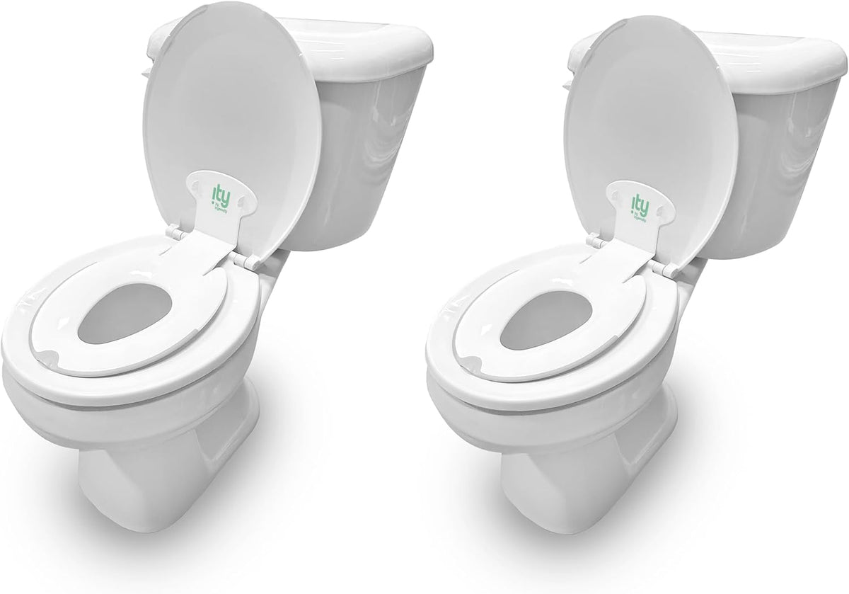 ity Flip & Sit Potty Seat (White) – Easy to Set Up & Remove Potty Training Seat That Attaches to Adult Toilet Seat