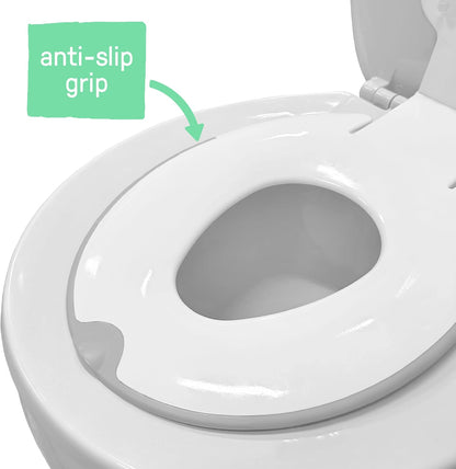 ity Flip & Sit Potty Seat (White) – Easy to Set Up & Remove Potty Training Seat That Attaches to Adult Toilet Seat