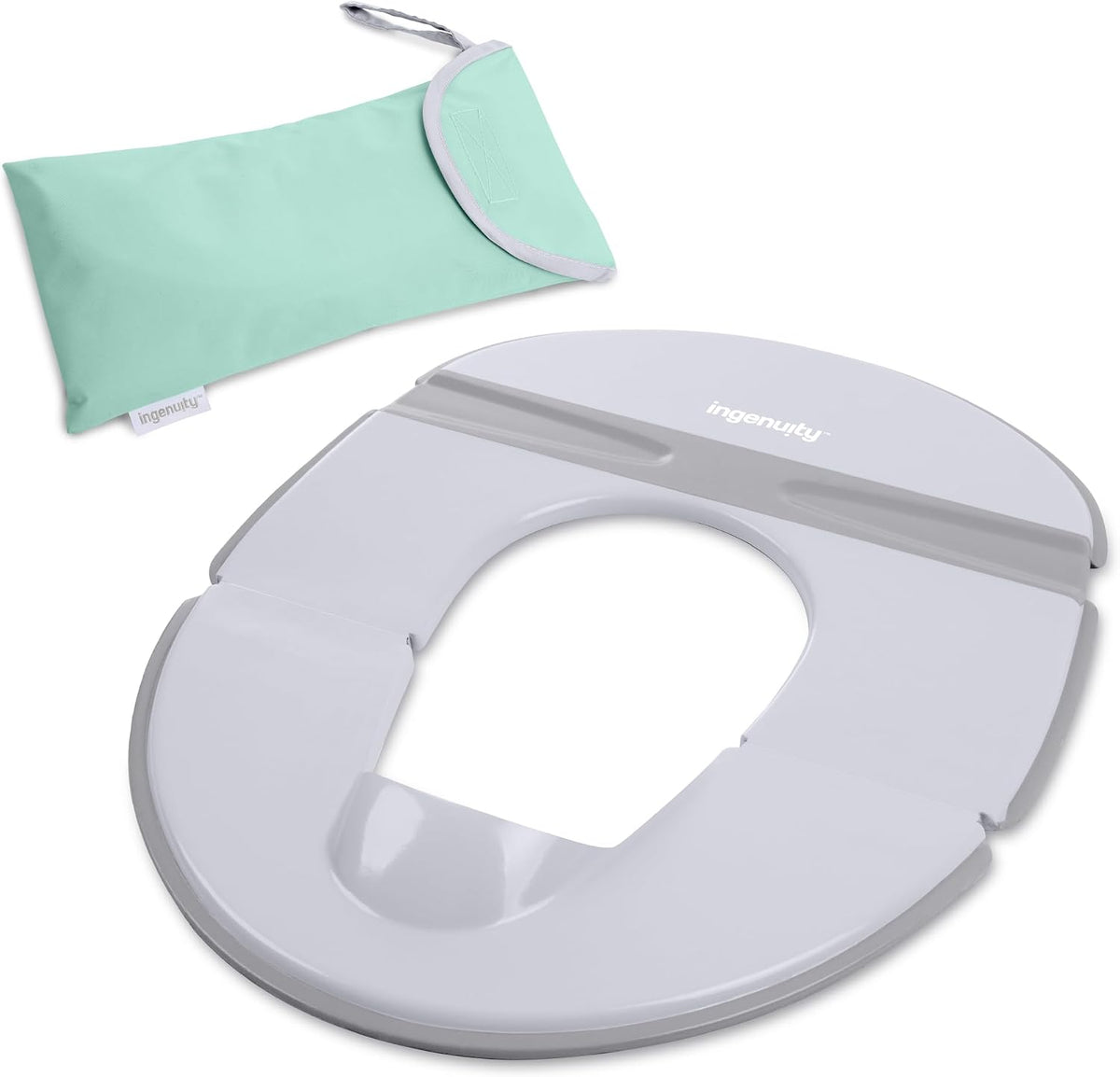 ity Flip & Sit Potty Seat (White) – Easy to Set Up & Remove Potty Training Seat That Attaches to Adult Toilet Seat