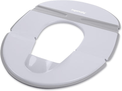 ity Flip & Sit Potty Seat (White) – Easy to Set Up & Remove Potty Training Seat That Attaches to Adult Toilet Seat