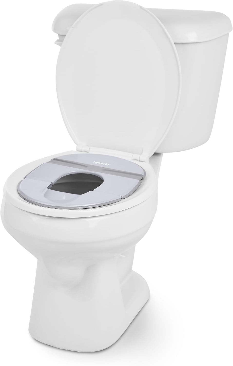 ity Flip & Sit Potty Seat (White) – Easy to Set Up & Remove Potty Training Seat That Attaches to Adult Toilet Seat