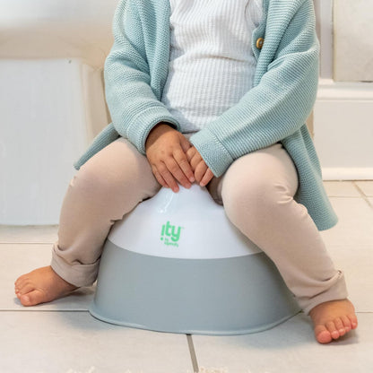 ity Flip & Sit Potty Seat (White) – Easy to Set Up & Remove Potty Training Seat That Attaches to Adult Toilet Seat