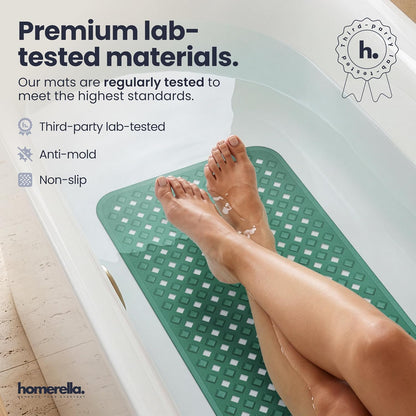 Bathtub Mat Non Slip 35x16 Shower Mat Non Slip Anti Mold BPA Free