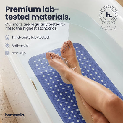 Bathtub Mat Non Slip 35x16 Shower Mat Non Slip Anti Mold BPA Free