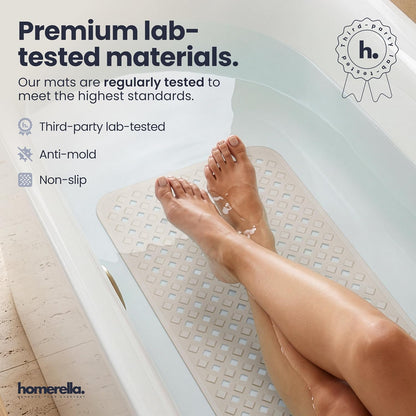 Bathtub Mat Non Slip 35x16 Shower Mat Non Slip Anti Mold BPA Free