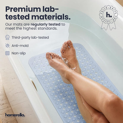 Bathtub Mat Non Slip 35x16 Shower Mat Non Slip Anti Mold BPA Free