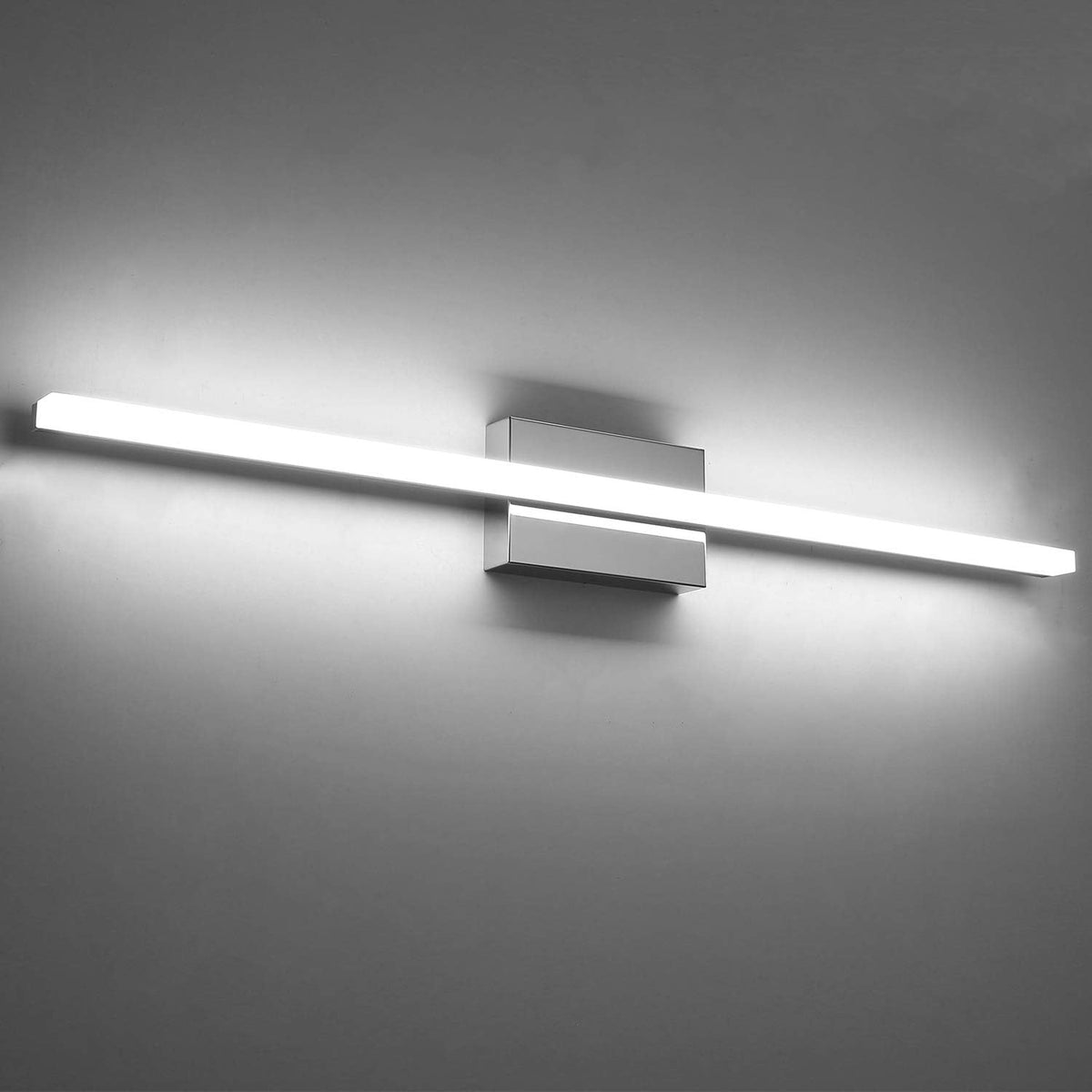 2 Pack Battery Operated Bathroom Mirror Lights Bar for Vanity Stick on, Rechargeable 14 Days Extended Battery Life Bright Make up Lighting Cordless 360° Adjustable Luces para Espejo for Desk