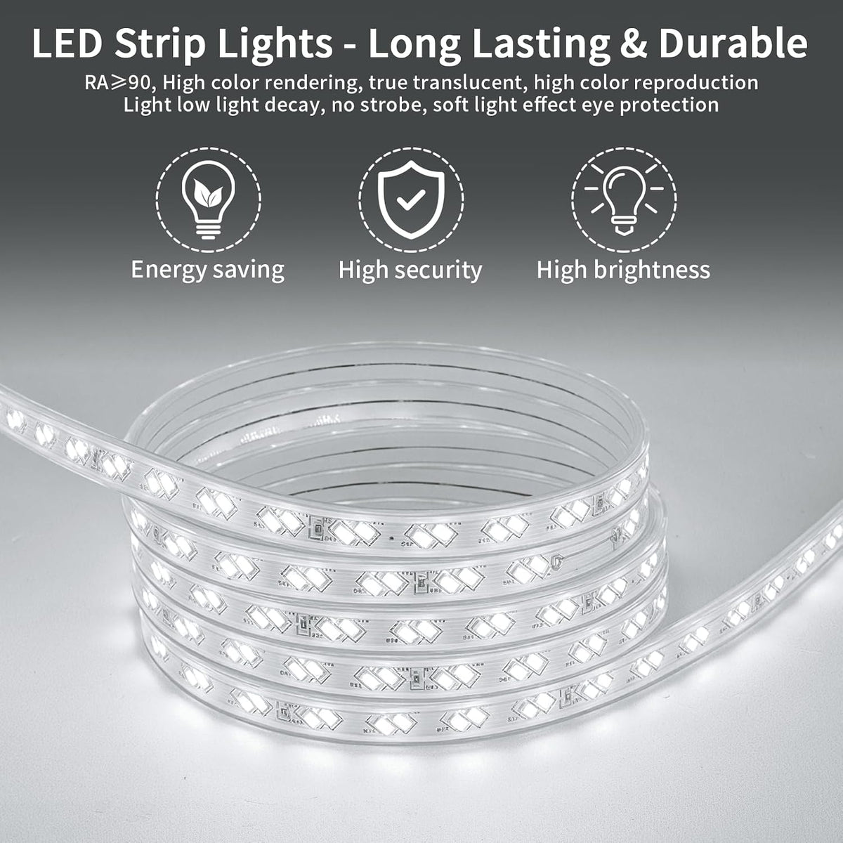 48x36 LED Bathroom Mirror with Light, Anti-Fog, 3 Colors - Colors A