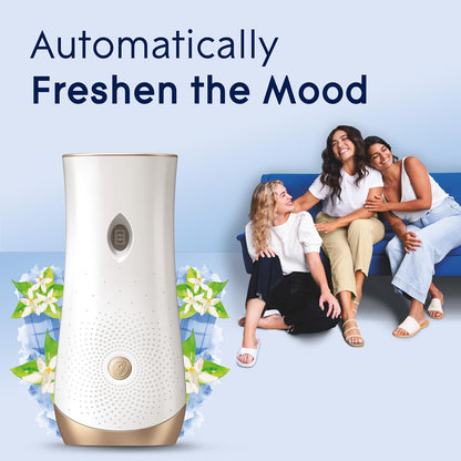 Automatic Spray Air Freshener Kit, Clean Linen, Holder + 2 Refills