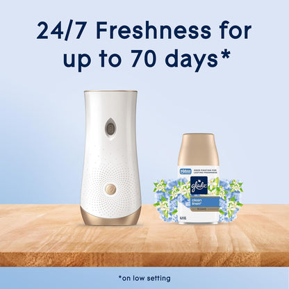 Automatic Spray Air Freshener Kit, Clean Linen, Holder + 2 Refills