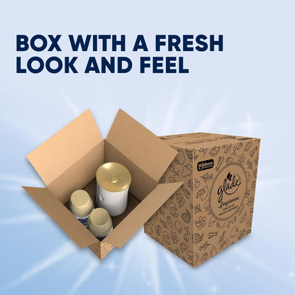 Automatic Spray Air Freshener Kit, Clean Linen, Holder + 2 Refills