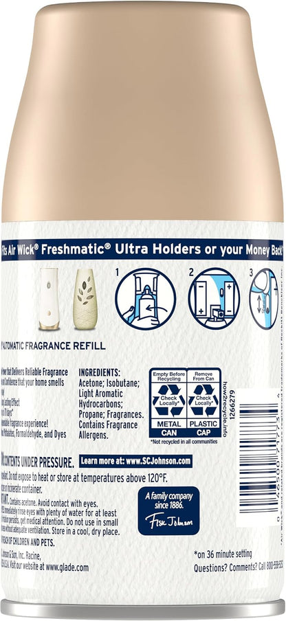 Automatic Spray Air Freshener Kit, Clean Linen, Holder + 2 Refills