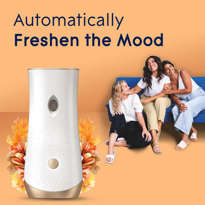 Automatic Spray Air Freshener Kit, Clean Linen, Holder + 2 Refills