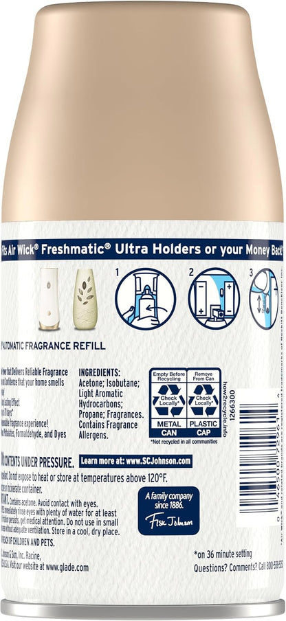Automatic Spray Air Freshener Kit, Clean Linen, Holder + 2 Refills