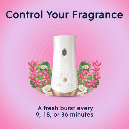 Automatic Spray Air Freshener Kit, Clean Linen, Holder + 2 Refills