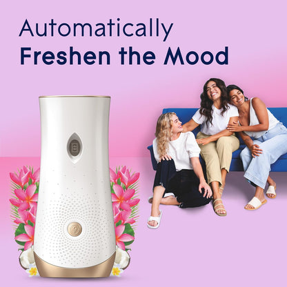 Automatic Spray Air Freshener Kit, Clean Linen, Holder + 2 Refills