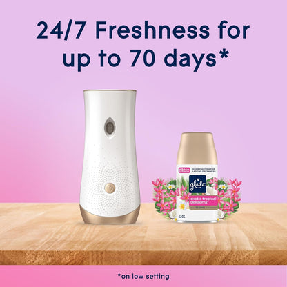 Automatic Spray Air Freshener Kit, Clean Linen, Holder + 2 Refills