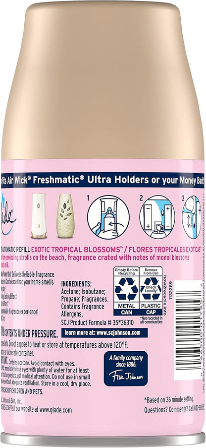 Automatic Spray Air Freshener Kit, Clean Linen, Holder + 2 Refills