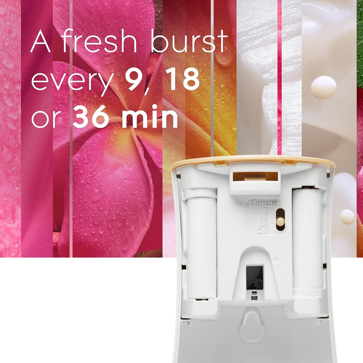 Automatic Spray Air Freshener Kit, Clean Linen, Holder + 2 Refills