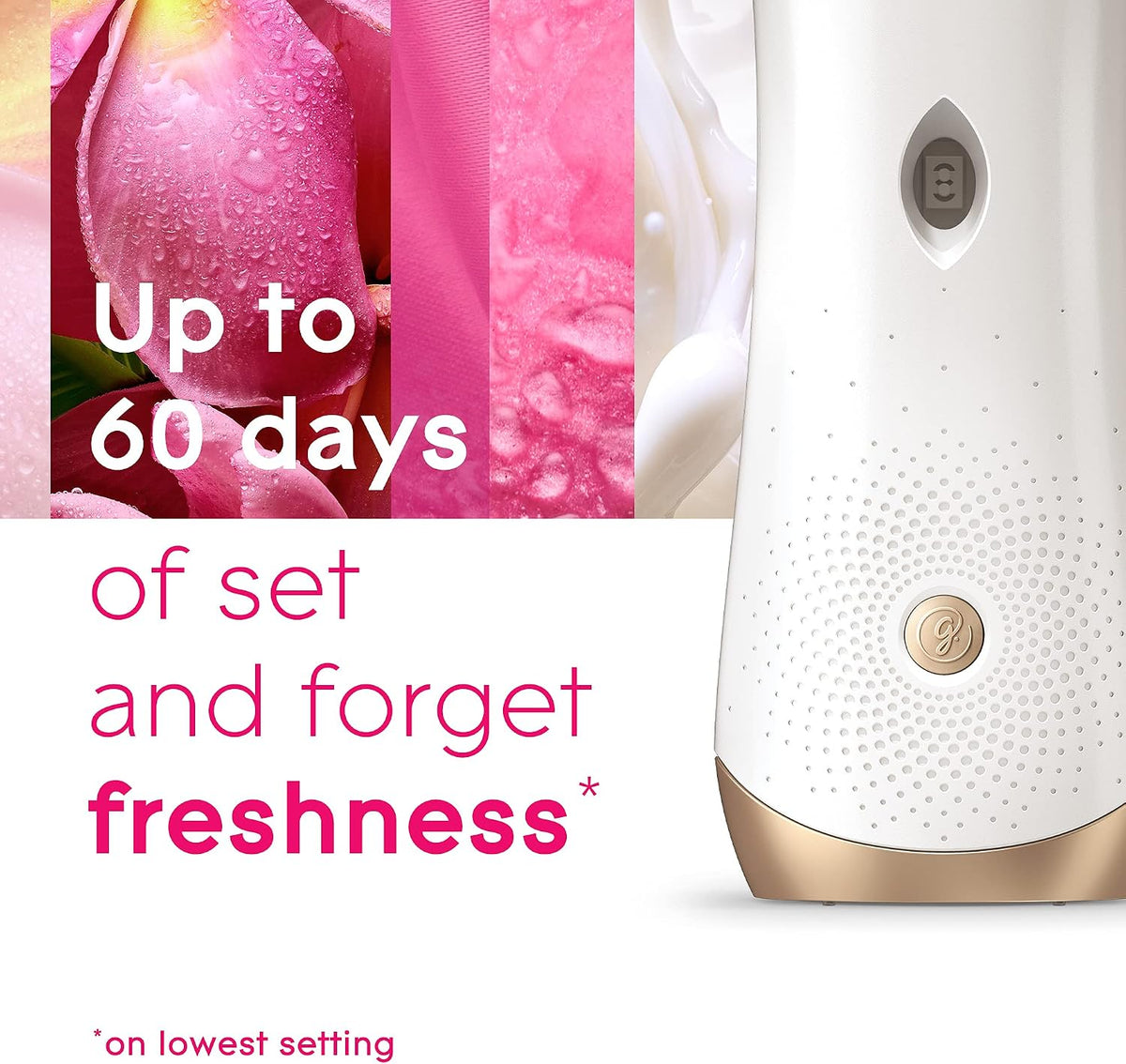 Automatic Spray Air Freshener Kit, Clean Linen, Holder + 2 Refills