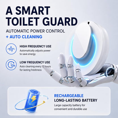 Smart Toilet Guard UV Sanitizing Automatic Toilet Cleaner & Deodorizer, Continuous Cleaning System Third-Party Tested, Helps Reduce Buildup, Odors & Stains - Bowl Freshener & Odor Eliminator