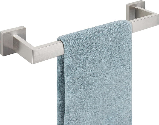 Towel Bar for Bathroom, 16 Inch Stainless Steel Bath Towel Rack Wall Mounted Towel Holder Hardware Accessory (Brushed Nickel)