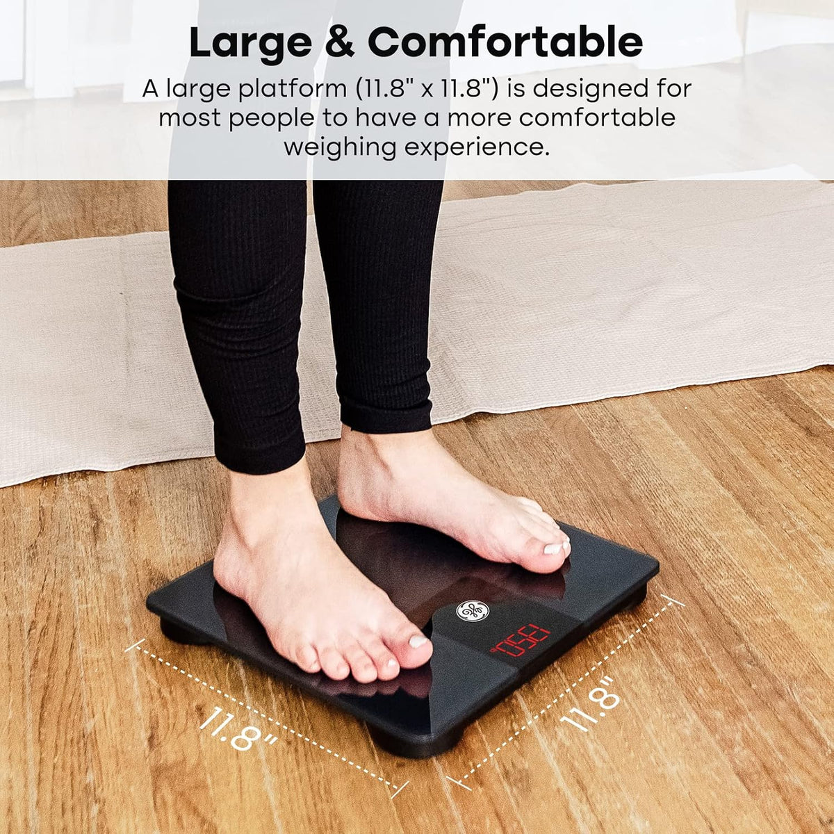 Bathroom Scale for Body Weight 500lbs, Digital Weight Scales Heavy Duty