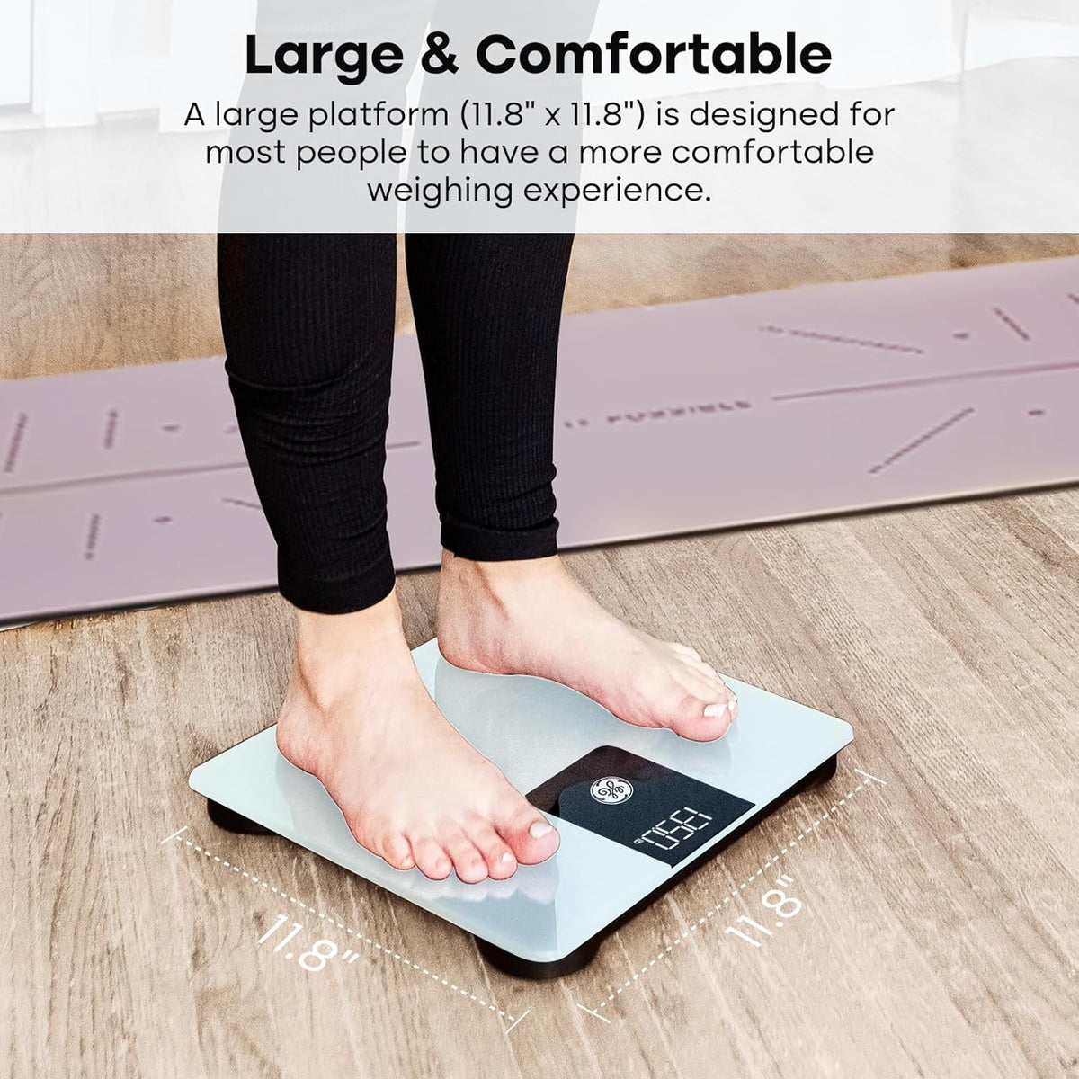 Bathroom Scale for Body Weight 500lbs, Digital Weight Scales Heavy Duty