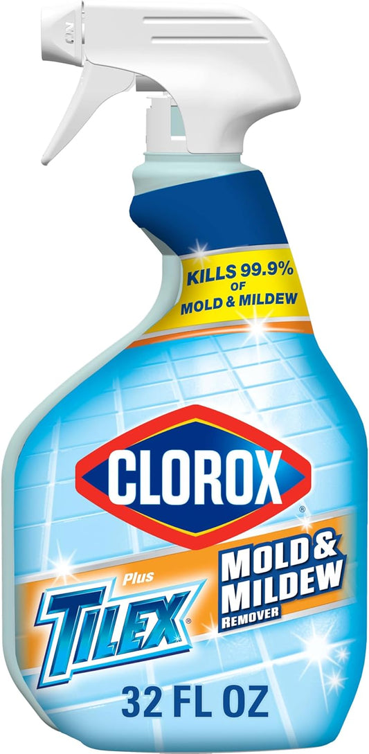 Clorox Plus Mold and Mildew Remover with Bleach, Spray Bottle, 32 Fl Oz (Package May Vary)