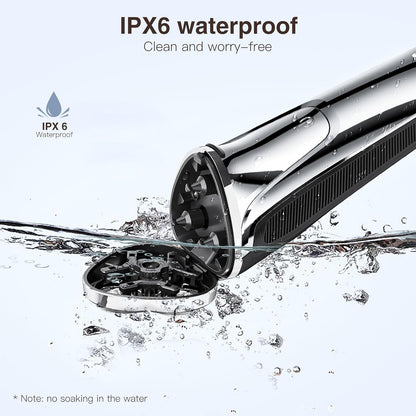 YIRISO Electric Razor for Men, 9000 RPM Smooth Rotary Shaver | 90Min Long-Lasting, 4D Floating Head, LCD Display, Sensitive Skin Suitable, IPX6 Waterproof, USB-C , Travel Lock& Travel Case