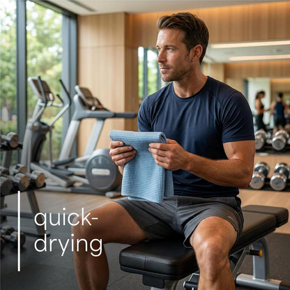 . Microfiber Gym Towels, 6 Pack, 16" x 27"