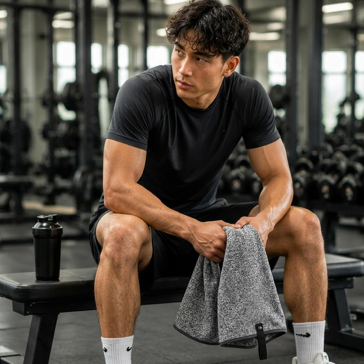 . Microfiber Gym Towels, 6 Pack, 16" x 27"