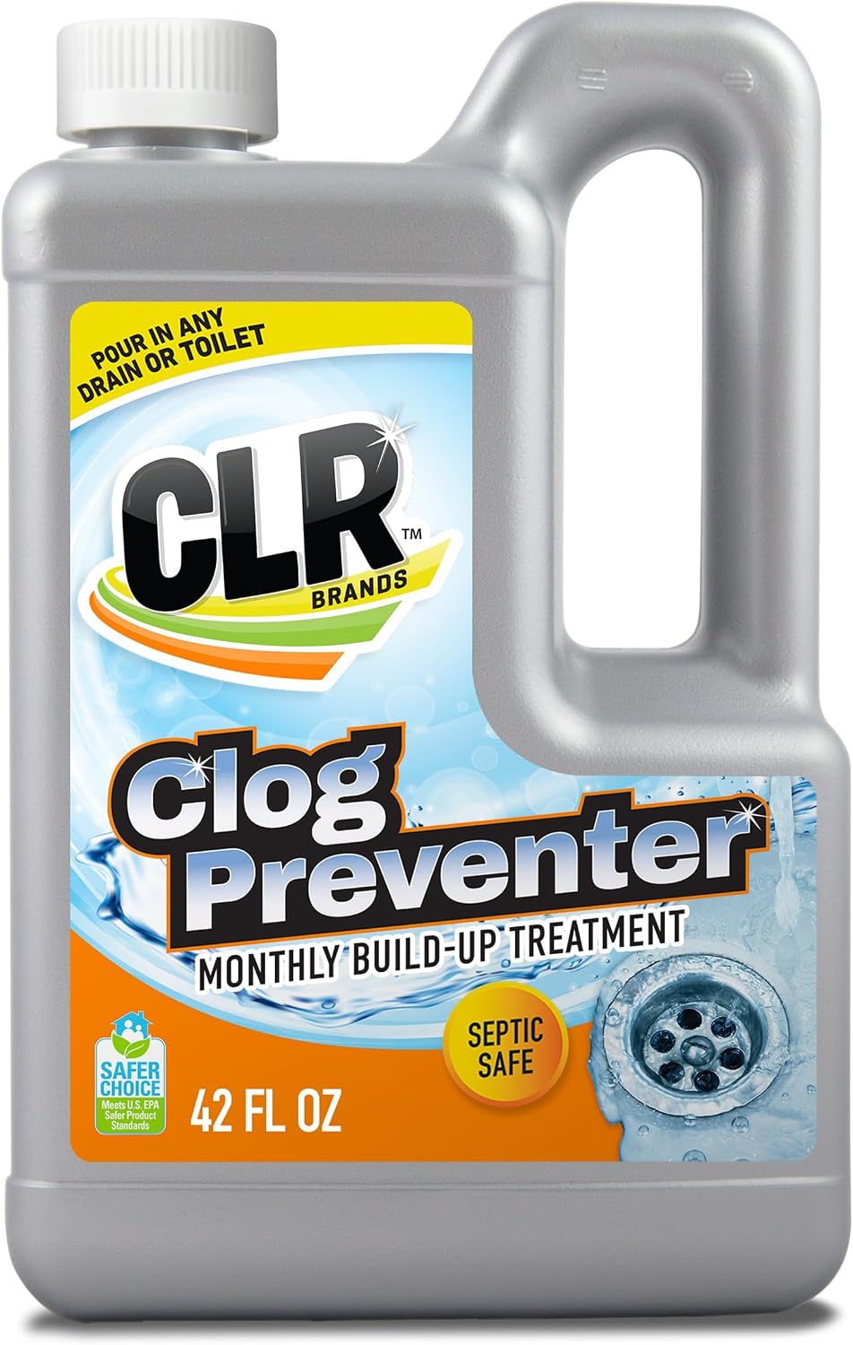Clear Pipes & Drains Clog Remover and Cleaner, 42 oz.. Bottle