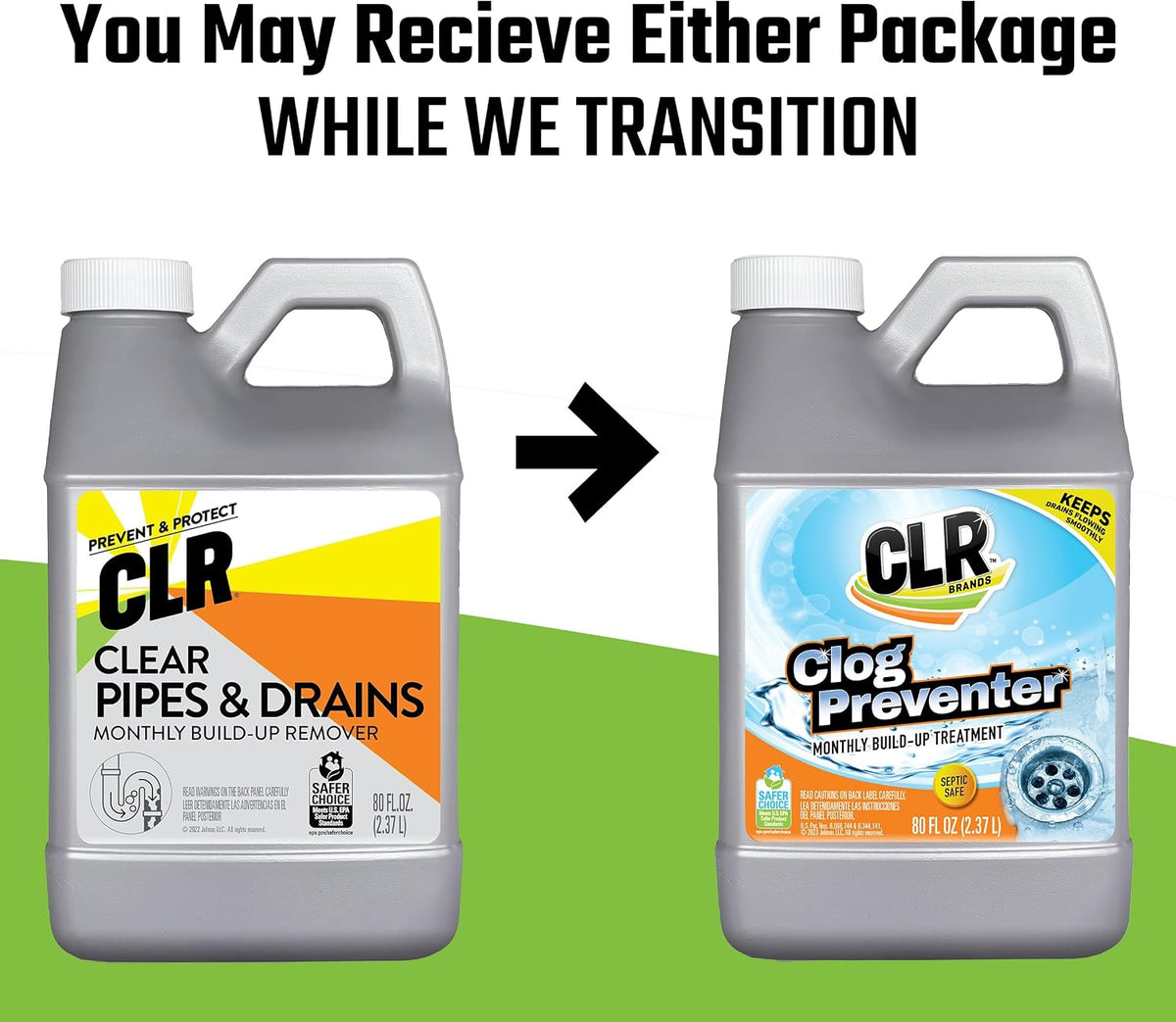 Clear Pipes & Drains Clog Remover and Cleaner, 42 oz.. Bottle