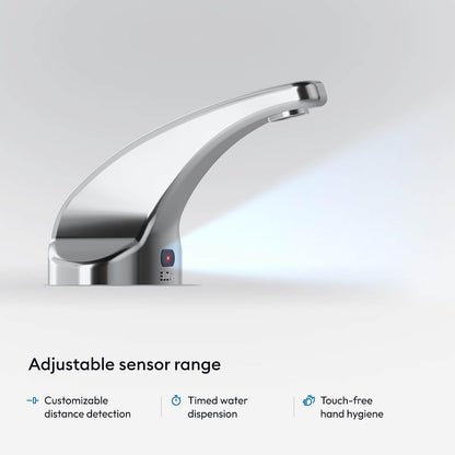 SF-2350 Sensor Faucet, 0.5 GPM, Back-Check Tee, Polished Chrome