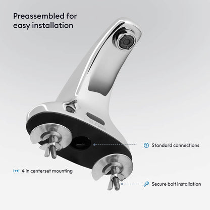 SF-2350 Sensor Faucet, 0.5 GPM, Back-Check Tee, Polished Chrome